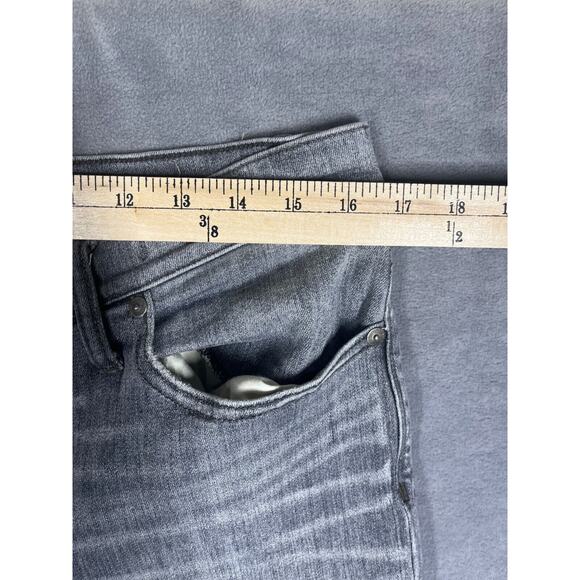 Madewell Skinny Jeans Women 32 Gray Denim High-Rise Medium Wash 5-Pockets Preppy - Picture 6 of 9